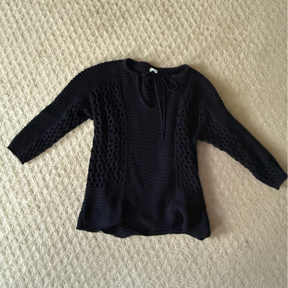 Cabi Beachcomber sweater Black size Medium